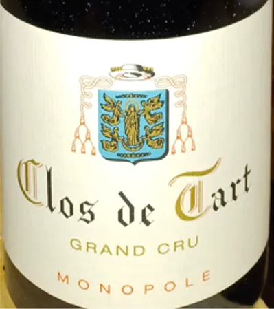 Clos de Tart, Grand Cru Monopole, Red, 1999, Clos de Tart. Front label