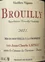 JEAN-CLAUDE LAPALU, Vieilles Vignes, Red, 2021, Brouilly. Front label