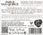 BODEGAS ABADIA SAN QUIRCE SL. SQ ABADIA DE SAN QUIRCE, RESERVA, Reserva, Rosso, 2018, Ribera del Duero. Etichetta sul retro