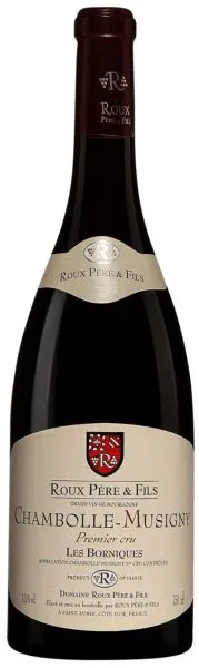 DOMAINE ROUX PERE ET FILS (SAINT-AUBIN) Roux Père & Fils, Red, 2018, Chambolle-Musigny premier cru Les Borniques. Bottle image