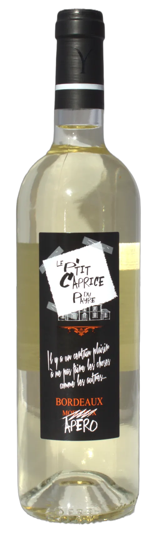Vignobles Arnaud & Marcuzzi Chateau Du Payre, P'tit Caprice du Payre, White, 2017, Bordeaux. Bottle image