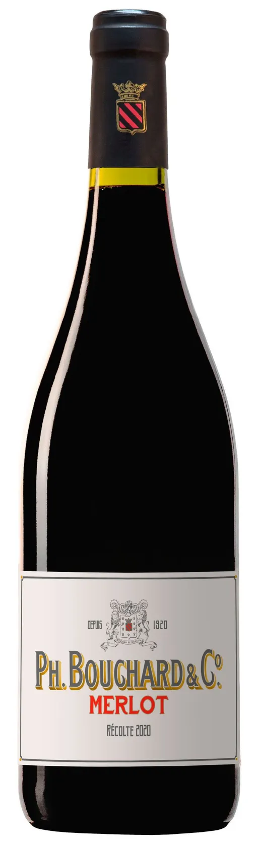 ETABLISSEMENTS SEIGNOURET FRERES (BORDEAUX) Ph. BOUCHARD & Cie, Merlot, Red, 2020, Pays d'Oc. Bottle image