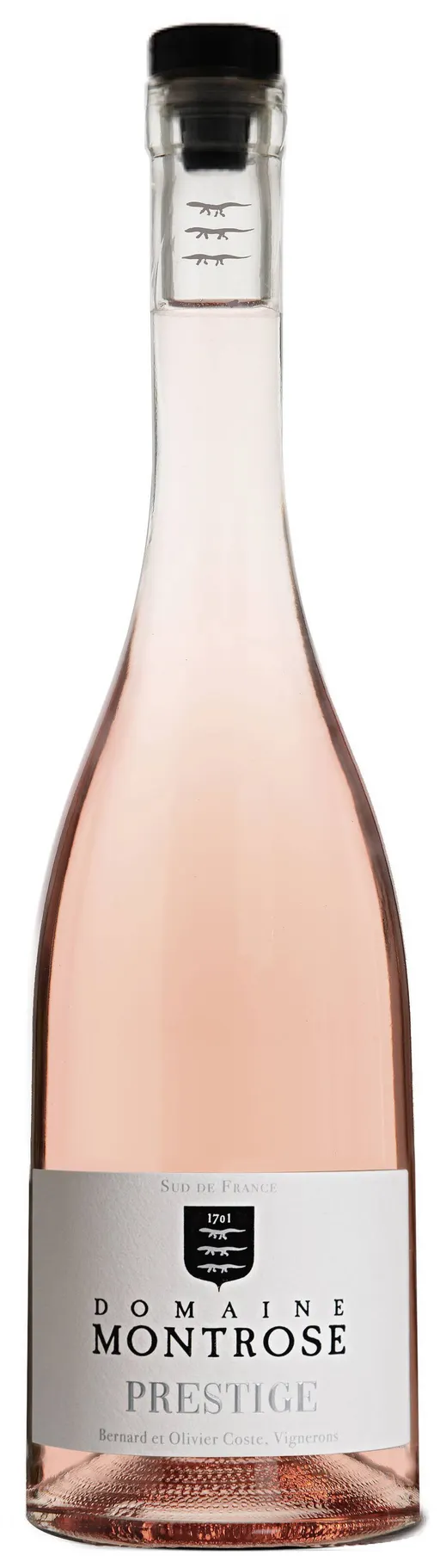 DOMAINE MONTROSE (TOURBES) Domaine Montrose, Prestige, Rosé, 2020, Côtes de Thongue. Image de la bouteille