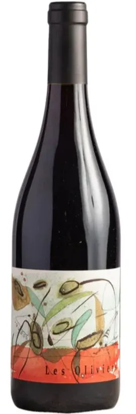 SCA LES VIGNERONS D'ESTEZARGUES Les Oliviers, Rot, 2021, Côtes du Rhône. Flaschenabbildung
