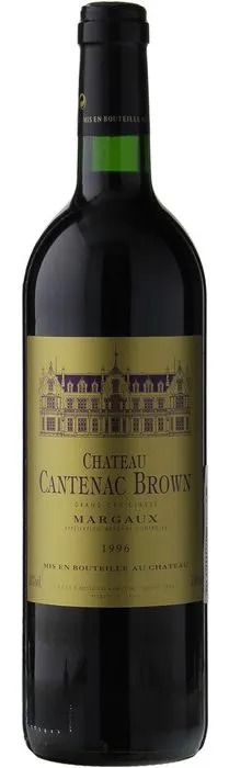 CHATEAU BROWN CANTENAC Château Cantenac Brown, Troisième Cru Classé, Red, 1996, Margaux. Bottle image