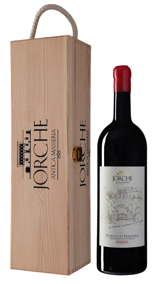 ANTICA MASSERIA JORCHE DI GIANFREDA DALILA e GIANFREDA EMANU Primitivo di Manduria DOP Riserva, Riserva, Red, 2019, Primitivo di Manduria. Bottle image