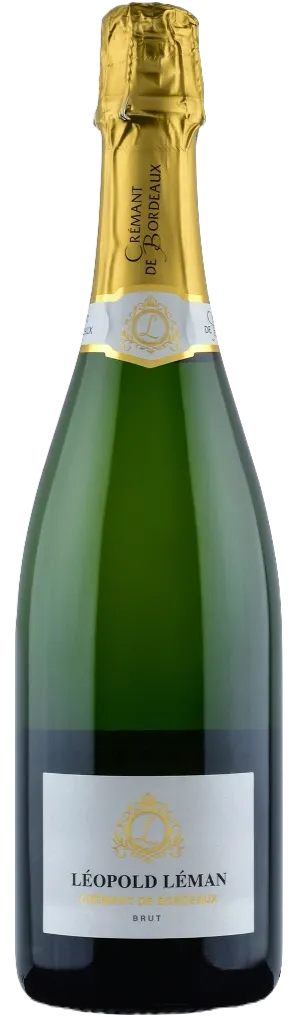 BORDEAUX FAMILIES DITE UG BORDEAUX DITE UG DITE UNION DE GUYENNE DITE CAVE DE BORDEAUX (SAUVETERRE-DE-GUYENNE) Léopold Léman, Blanc, NV, Crémant de Bordeaux. Image de la bouteille