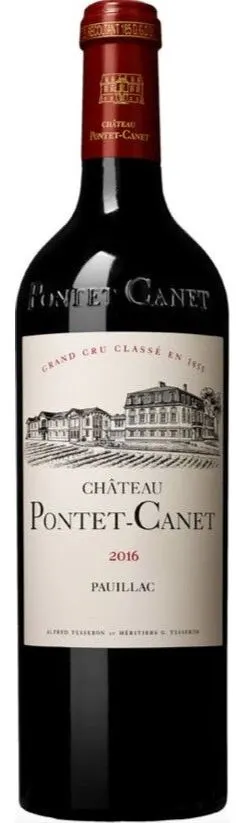 Château Pontet-Canet, Cinquième Cru Classé, Rouge, 2016, Pauillac. Image de la bouteille