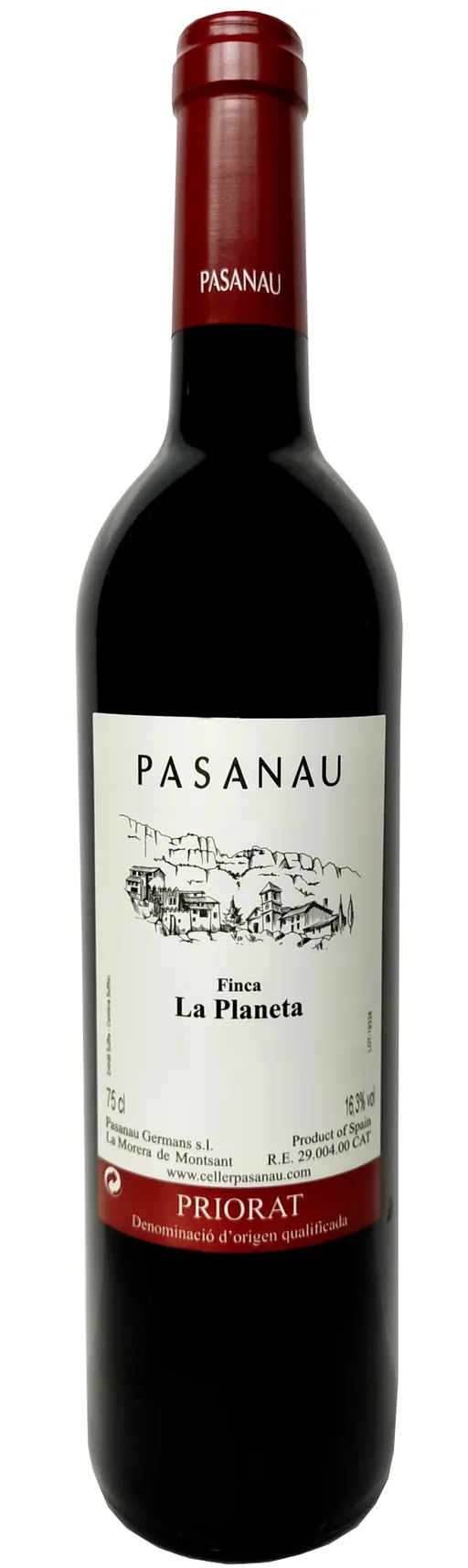 PASANAU GERMANS SOCIEDAD LIMITADA. PASANAU, Finca La Planeta, Red, 2016, Priorat / Priorato. Bottle image