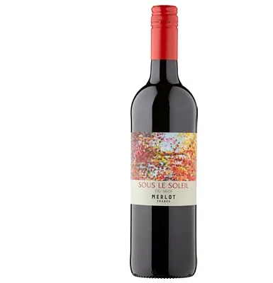 L'UNION DES VIGNERONS - LES PRODUCTEURS REUNIS - G.V.S.C. Sous le Soleil du Midi, Red, 2022, Pays d'Oc. Bottle image