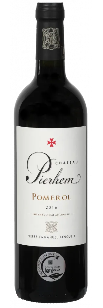 Vignobles Pierre-Emmanuel Janoueix Château Pierhem, Tinto, 2016, Pomerol. Imagen de botella