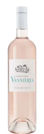 Château Vannières Heritage de Vannières, Rosé, 2021, Bandol. Bottle image