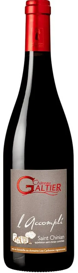 Domaine Galtier L'Accompli, Rot, 2017, Saint-Chinian. Flaschenabbildung