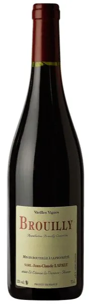 JEAN-CLAUDE LAPALU, Vieilles Vignes, Red, 2021, Brouilly. Bottle image