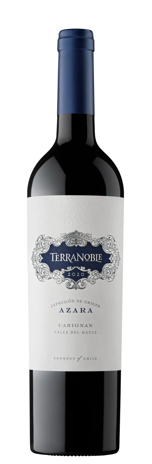 TerraNoble Azara, Rosso, 2021, Valle del Maule. Immagine della bottiglia