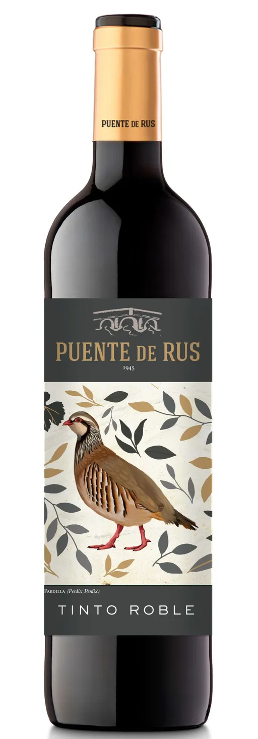 NTRA SRA DE RUS S.C. DE C-LM Puente de Rus Tinto Roble, Red, 2021, La Mancha. Bottle image