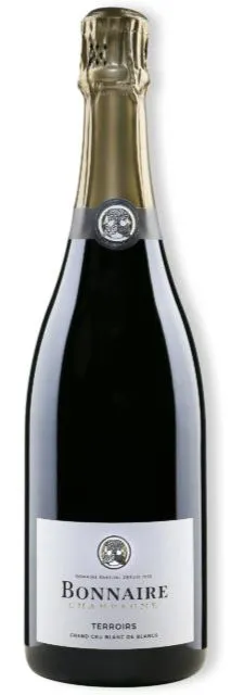 Champagne Bonnaire, Grand Cru Blanc de Blancs, Blanco, NV, Champagne. Imagen de botella