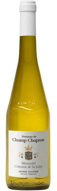 EARL SUTEAU OLLIVIER Domaine du Champ Chapron, Muscadet Coteaux de la Loire sur Lie, Blanc, 2021, Muscadet Coteaux de la Loire. Image de la bouteille
