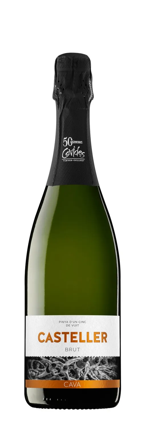 COVIDES S.C.C.L. CASTELLER, White, NV, Cava. Bottle image
