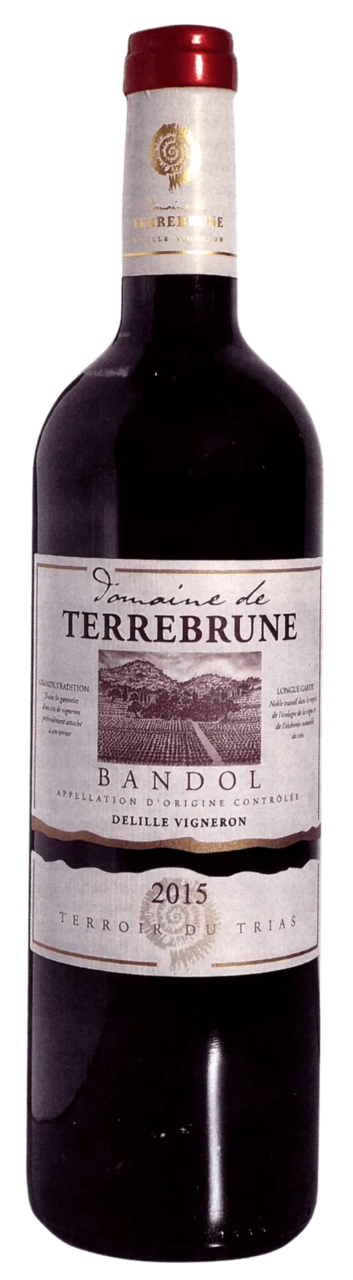 TERREBRUNE Domaine de Terrebrune, Rouge, Red, 2015, Bandol. Bottle image