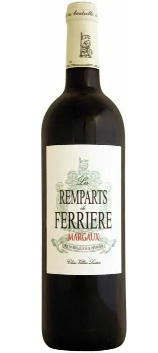 SOCIETE DU CHATEAU FERRIERE LES REMPARTS DE FERRIÈRE, Red, 2014, Margaux. Bottle image