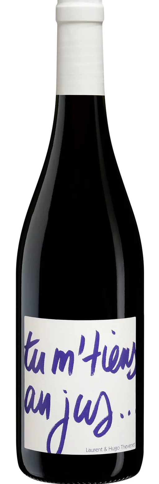 THEVENET & FILS Domaine du Petit Pérou, Tu m'tiens au Jus, Rosso, 2021, Beaujolais. Immagine della bottiglia