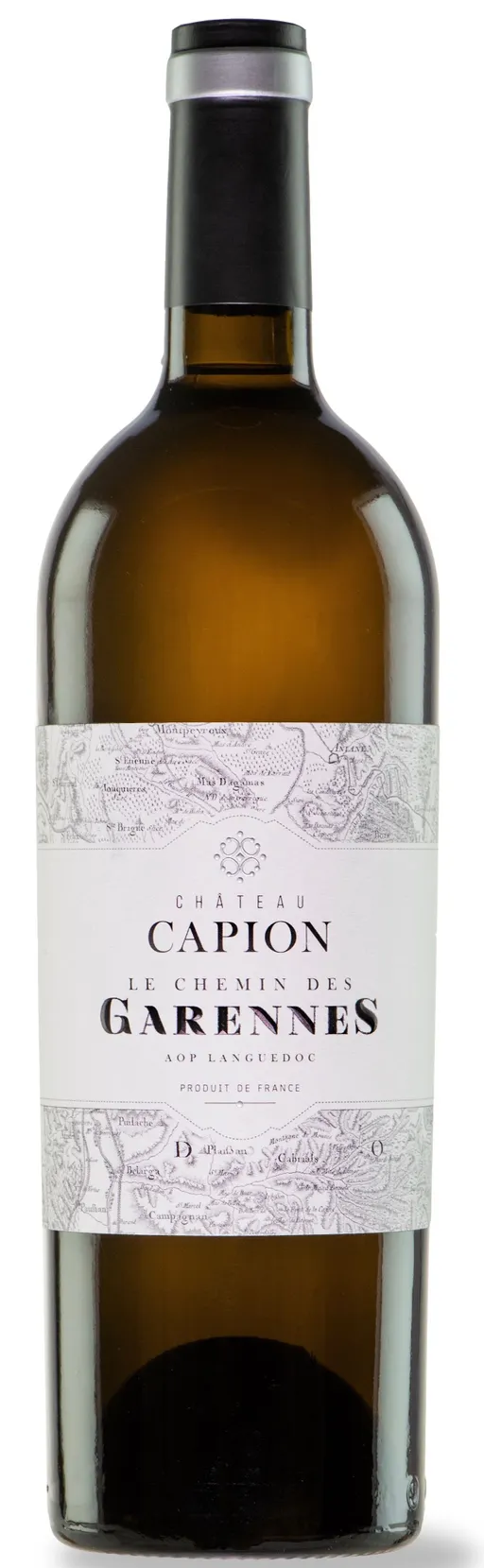 Château Capion Le Chemin des Garennes, White, 2021, Languedoc. Bottle image