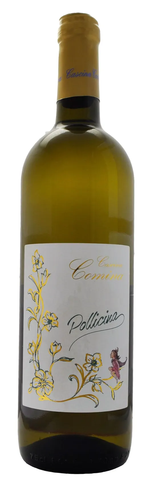 Cascina Comina di Mocco Giusepp Chardonnay "Pollicina", "Pollicina", Blanco, NV. Imagen de botella