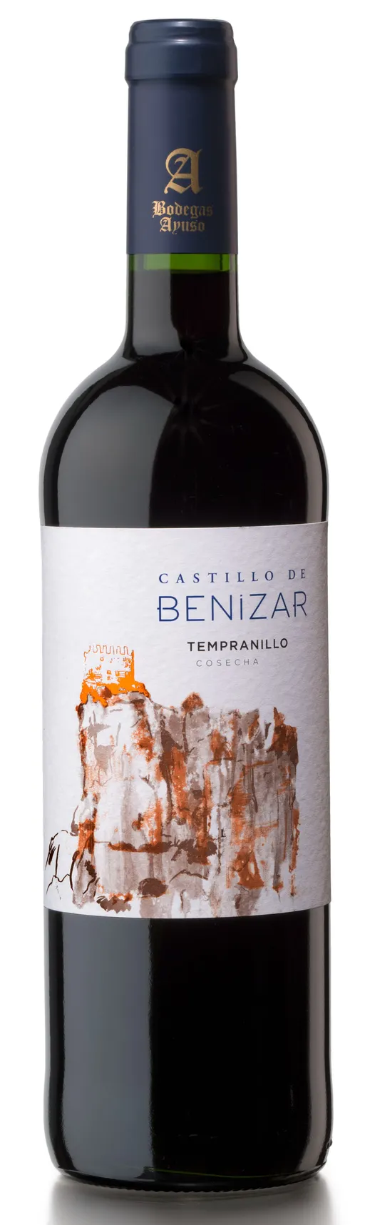BODEGAS AYUSO SL Castillo De Benizar, Tempranillo, Tinto, 2022, La Mancha. Imagen de botella