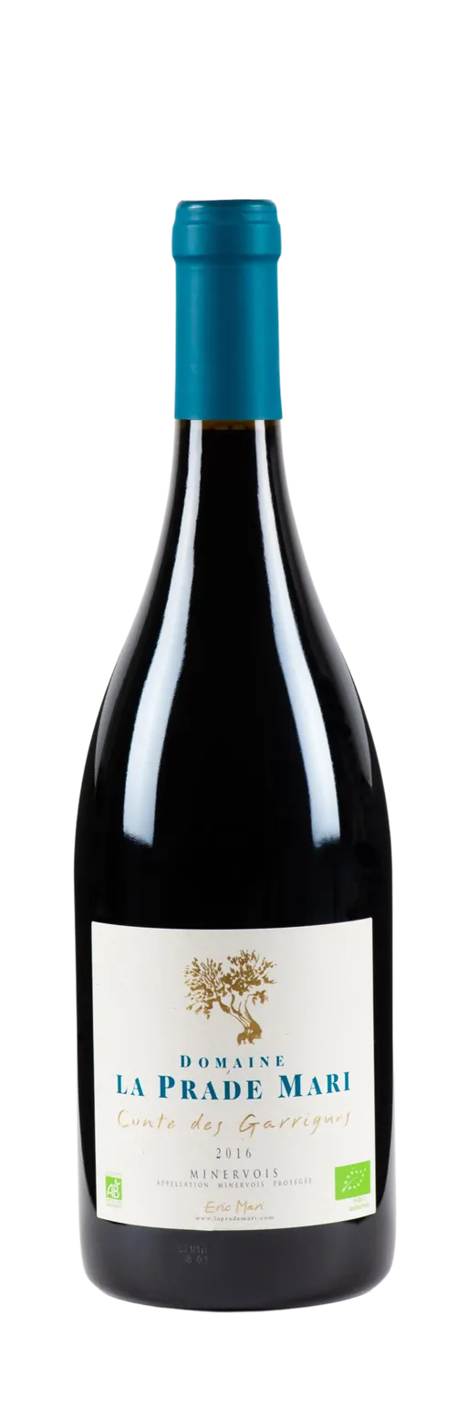 EARL DOMAINE LA PRADE MARI DOMAINE LA PRADE MARI, Conte des Garrigues, Rot, 2019, Minervois. Flaschenabbildung