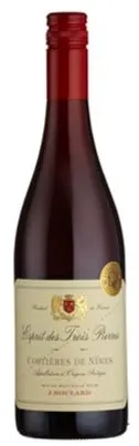 J. Boulard Esprit des Trois Pierres, Red, 2020, Costières de Nîmes. Bottle image