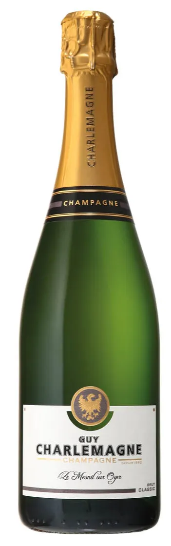 Champagne Guy Charlemagne, Classic, White, NV, Champagne. Bottle image