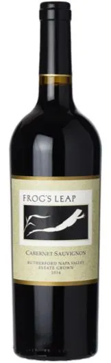 Frog's Leap Winery Frog's Leap, Cabernet Sauvignon Estate Grown, Rouge, 2016, Rutherford. Image de la bouteille