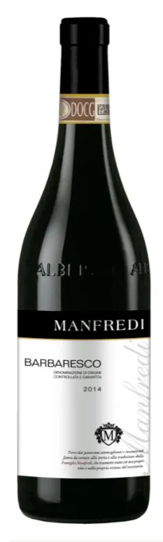 MANFREDI ALDO & C S.R.L. MANFREDI, Tinto, 2014, Barbaresco. Imagen de botella