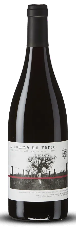 Scea château Haut-Meyreau Nu comme un verre, Rosso, 2021, Bordeaux. Immagine della bottiglia