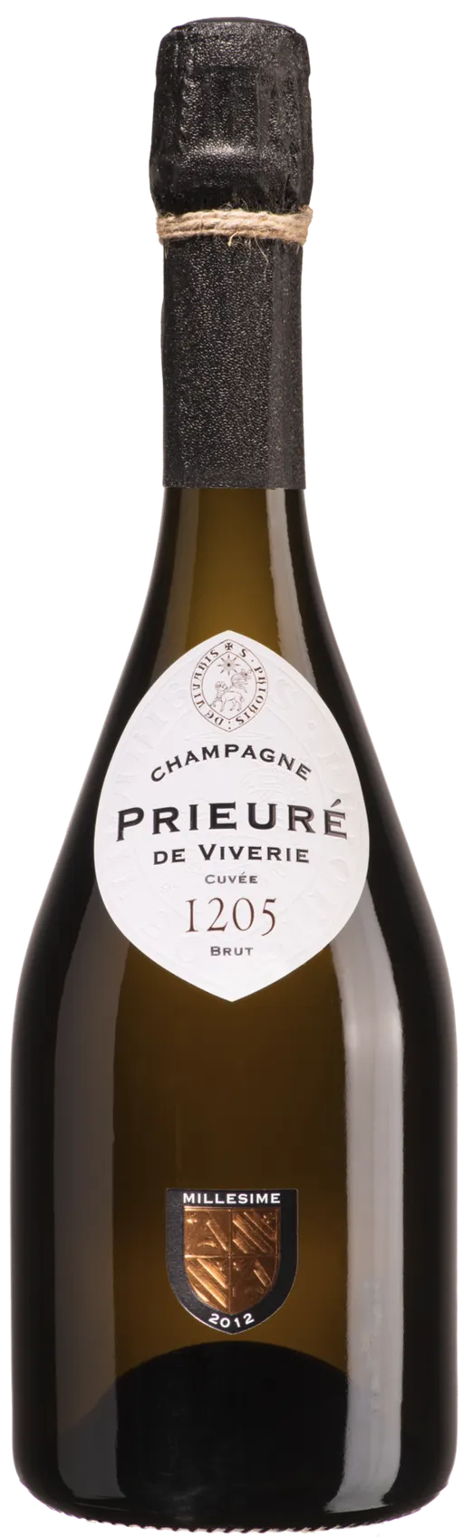 LE PRIEURE ROBERT - GRANDPIERRE Prieuré de Viverie, Weiß, 2012, Champagne. Flaschenabbildung