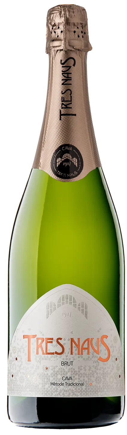 Domenio Wines by Cellers Domenys LES TRES NAUS, Blanco, NV, Cava. Imagen de botella