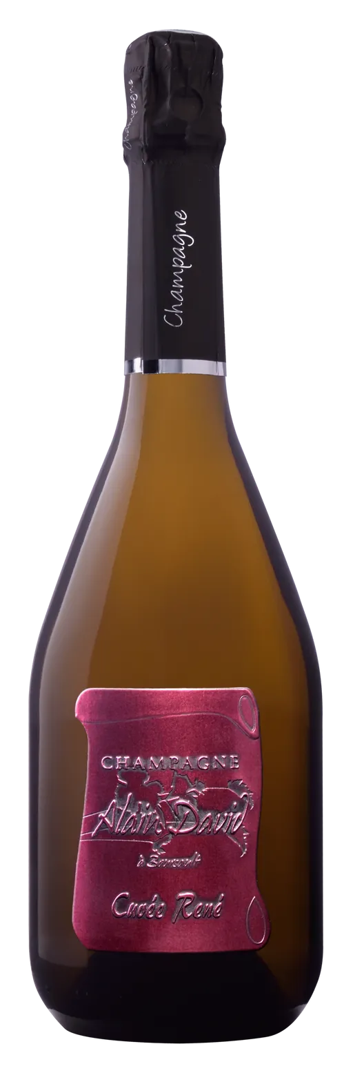 Champagne Alain David Cuvée René, Blanc, NV, Champagne. Image de la bouteille
