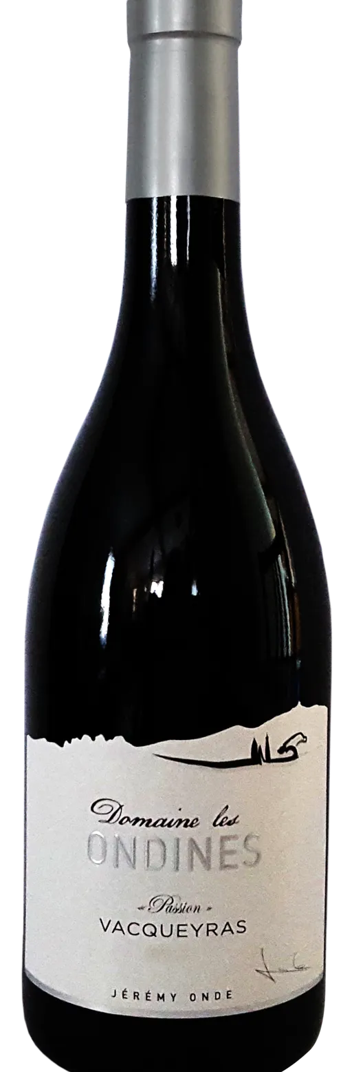 DOMAINE DES ONDINES, VACQUEYRAS PASSION, Rosso, 2016, Vacqueyras. Immagine della bottiglia