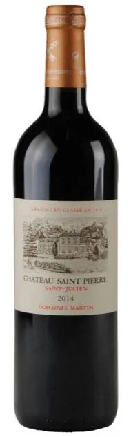 CHATEAU SAINT-PIERRE (LES ARCS) Château Saint-Pierre, Quatrième Cru Classé, Red, 2014, Saint-Julien. Bottle image