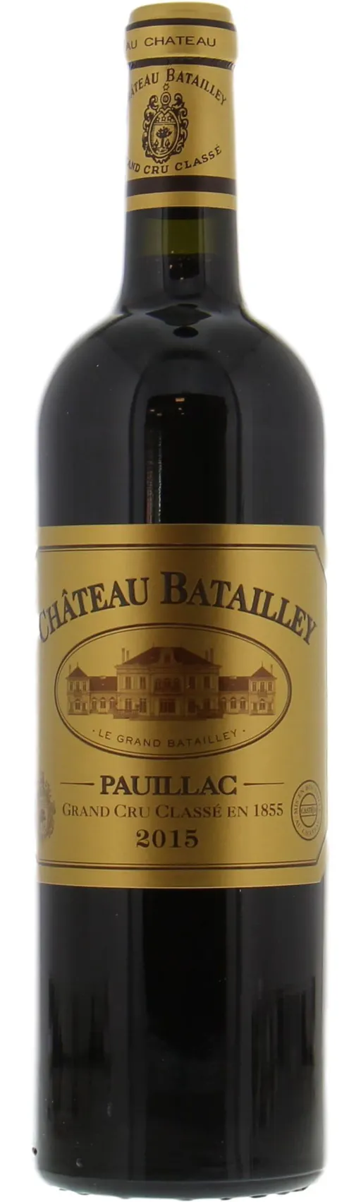 SOCIETE CIVILE DU CHATEAU BATAILLEY Château Batailley, Cinquième Cru Classé, Red, 2015, Pauillac. Bottle image