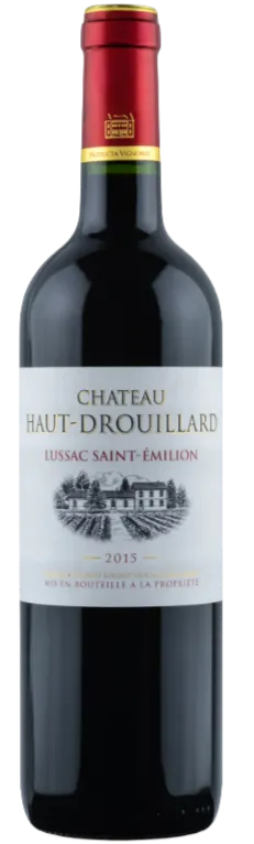 Vignerons De Puisseguin & Lussac St Emilion, Rosso, 2015, Bordeaux. Immagine della bottiglia