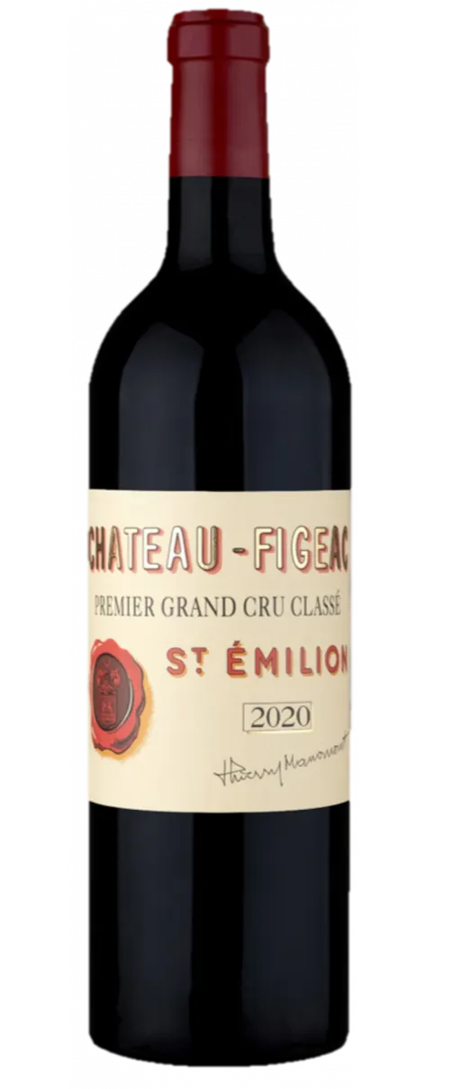 SCEA FAMILLE MANONCOURT (SAINT-EMILION) CHATEAU FIGEAC, Premier Grand Cru Classé, Rouge, 2020, Saint-Emilion grand cru. Image de la bouteille