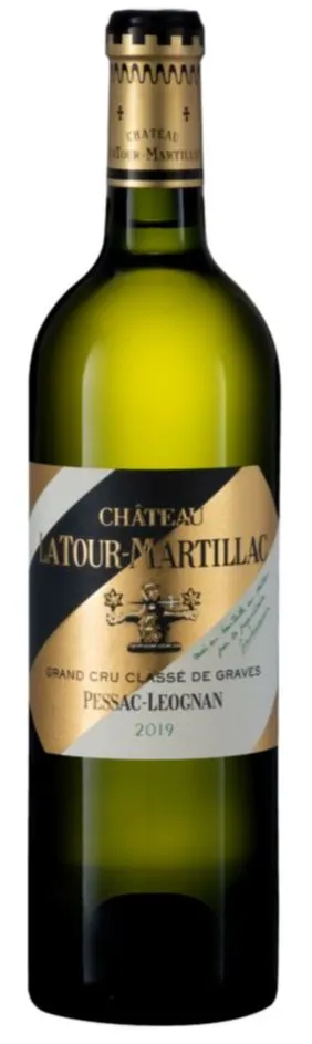 Sas vignobles jean Kressmann CHATEAU LATOUR-MARTILLAC, Grand Cru Classé de Graves, Blanc, 2019, Pessac-Léognan. Image de la bouteille