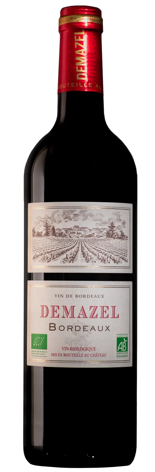 ETABLISSEMENTS SEIGNOURET FRERES (BORDEAUX) Demazel, Vin Biologique, Rosso, 2020, Bordeaux. Immagine della bottiglia