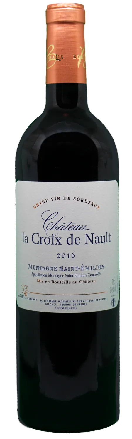 Vignobles Bedrenne Château la Croix de Nault, Red, 2018, Montagne-Saint-Emilion. Bottle image