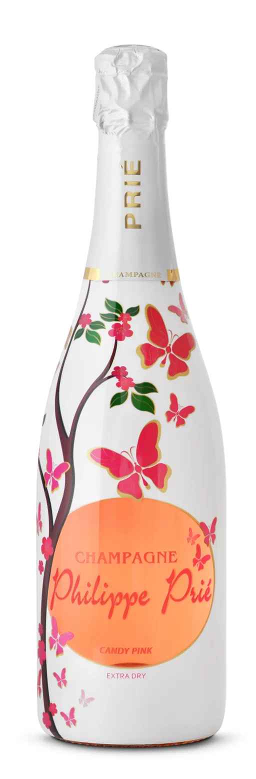 SARL CHAMPAGNE PRIÉ CHAMPAGNE PHILIPPE PRIÉ, Candy Pink, Rosé, NV, Champagne. Bottle image