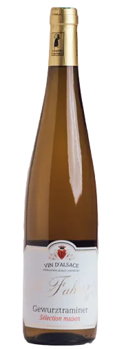 SYLVIE FAHRER SCEA Gewurztraminer Sélection Maison, Bianco, 2021, Alsace ou Vin d'Alsace. Immagine della bottiglia
