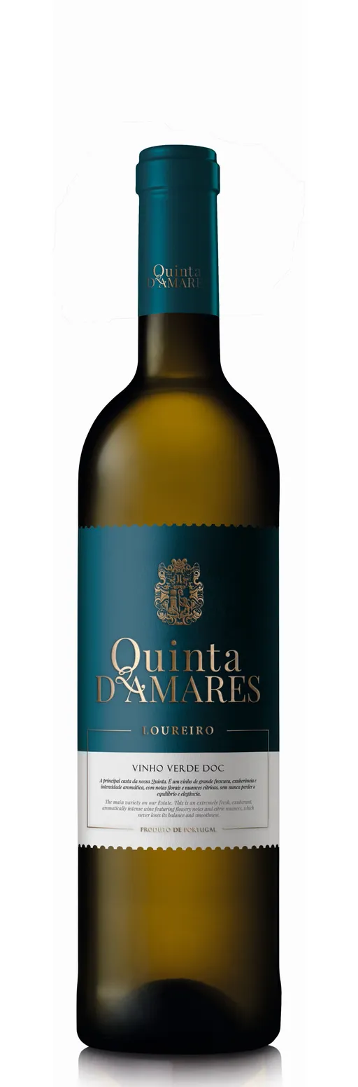 Quinta de Amares-Vinicultura Lda Quinta D´  Amares, Blanco, 2022, Vinho Verde. Imagen de botella