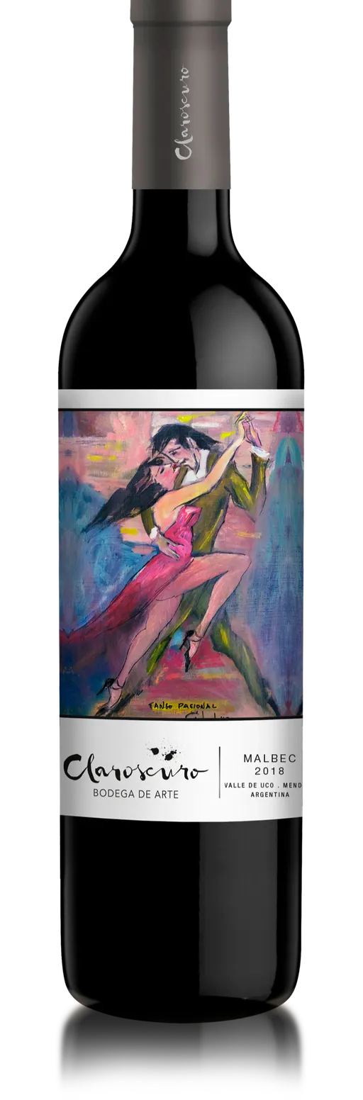 Bodega de Arte Claroscuro Malbec, Rouge, 2021, Mendoza. Image de la bouteille